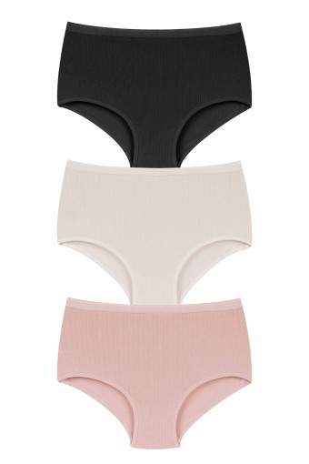 DOMİNANT - Dominant Kadın Yüksel Bel Bato Külot Beli Dantelli Transferli