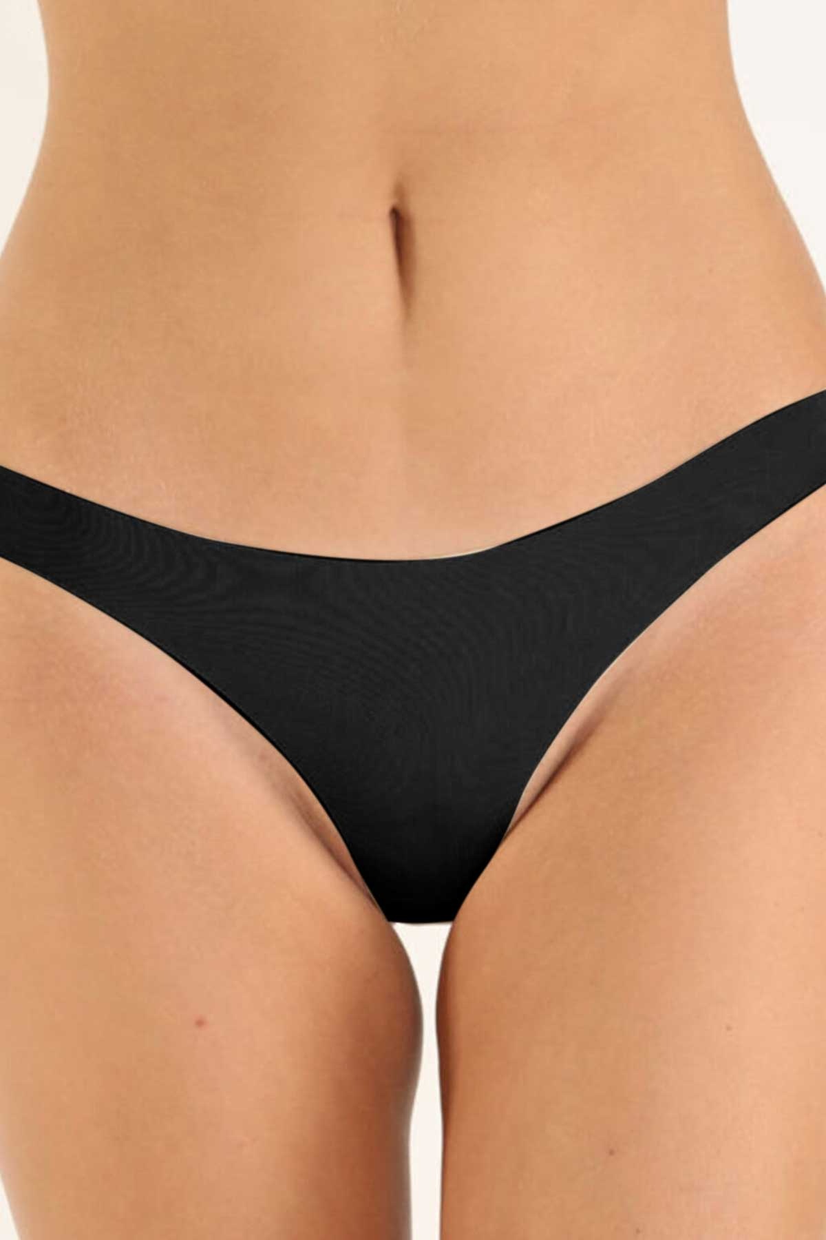 Dorya Kadın Bikini Külot Pamuk Lazer Kesim Kaydırmaz - Thumbnail