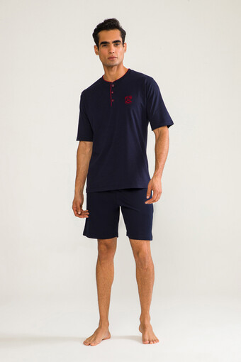 DS DAMAT - Ds Damat Erkek 3'lü Pijama Takımı Kısa Kol (1)