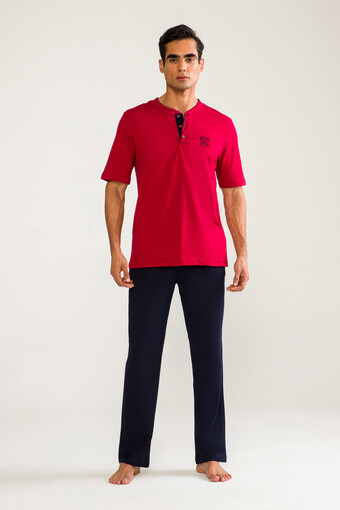 DS DAMAT - Ds Damat Erkek 3'lü Pijama Takımı Kısa Kol (1)