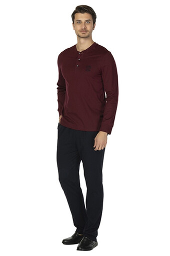 DS DAMAT - Ds Damat Erkek Pijama Takımı Uzun Kol Hamburg