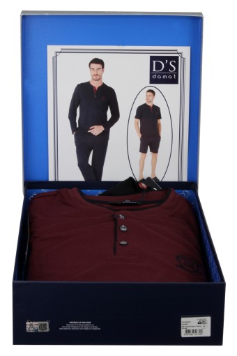 DS DAMAT - DS Damat Pijama Takımı 4lü set Süprem Kumaş