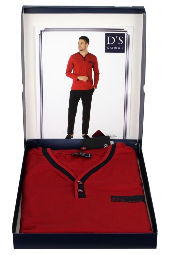 DS DAMAT - DS Damat Pijama Takımı Patlı Uzun Kol Pamuklu (1)
