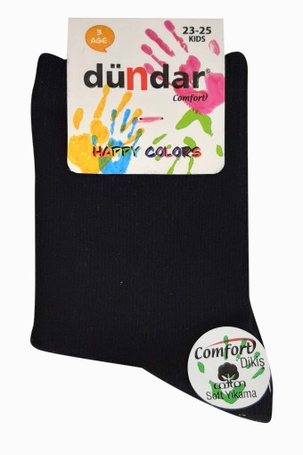 DÜNDAR - Dündar Çocuk Comfort Soket Çorap - Siyah - 5