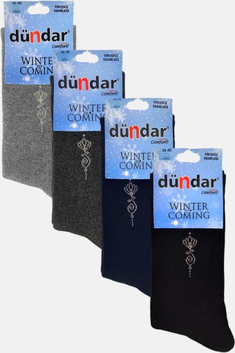 DÜNDAR - Dündar Comfort Kadın Havlu Soket Çorap