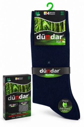 DÜNDAR - Dündar Erkek Likralı Bambu Soket Çorap