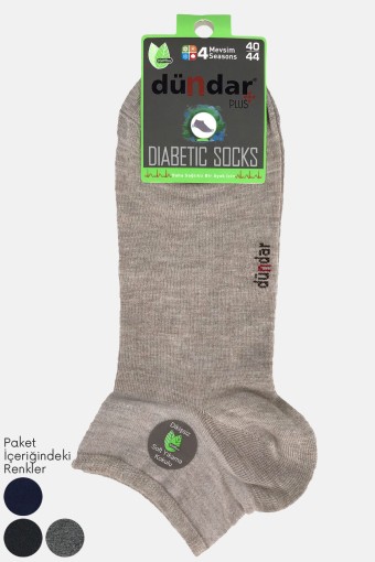 DÜNDAR - Dündar Erkek Patik Çorap Diabetic Bambu Dikişsiz (1)