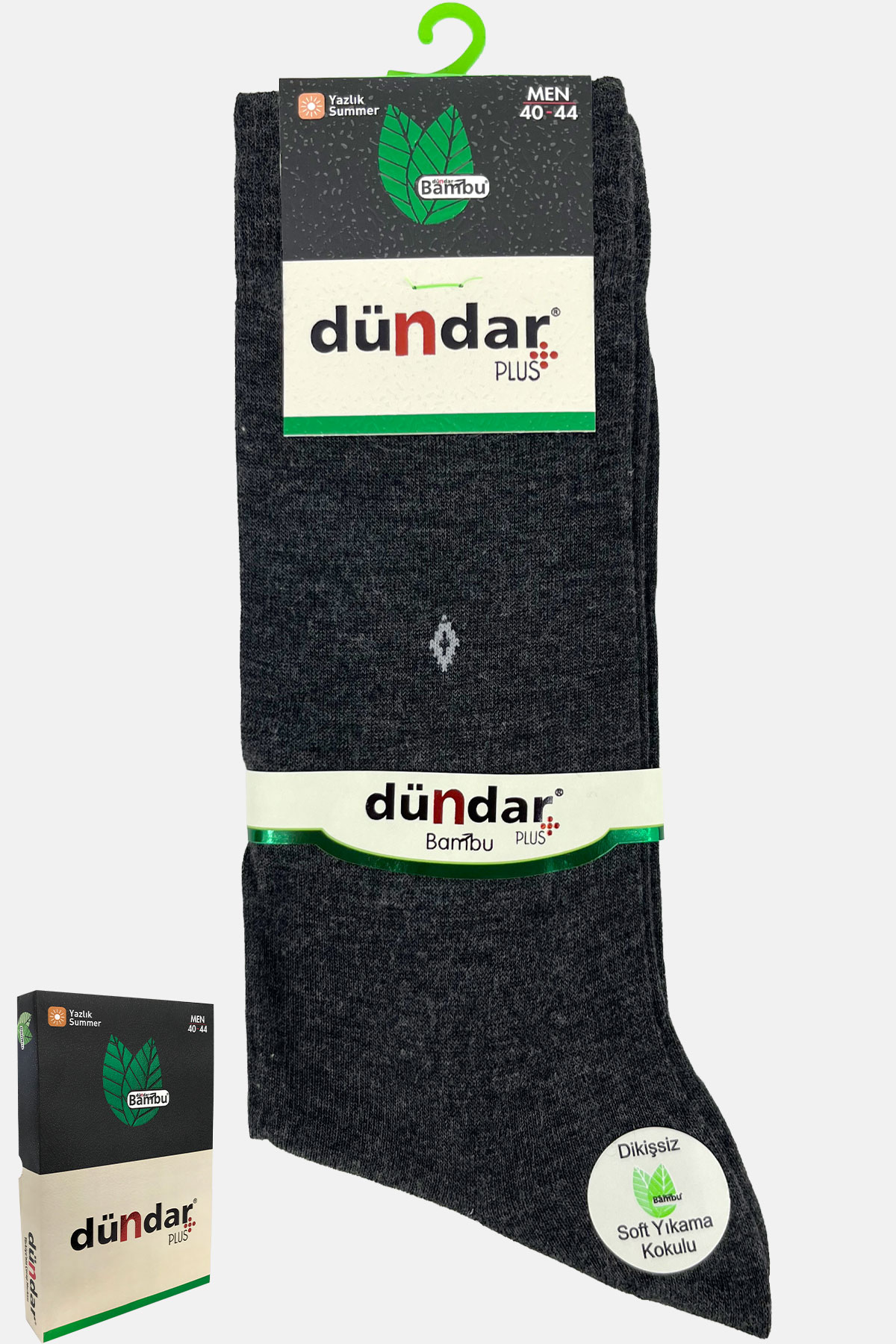 Dündar Erkek Soket Çorap Bambu - Thumbnail