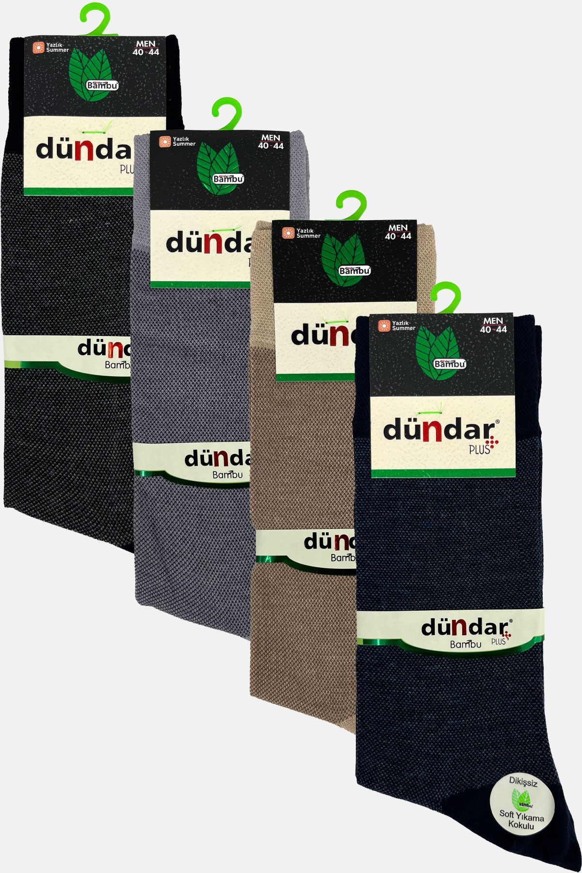 Dündar Erkek Soket Çorap Bambu - Thumbnail