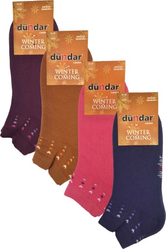 DÜNDAR - Dündar Kadın Havlu Patik Çorap (1)