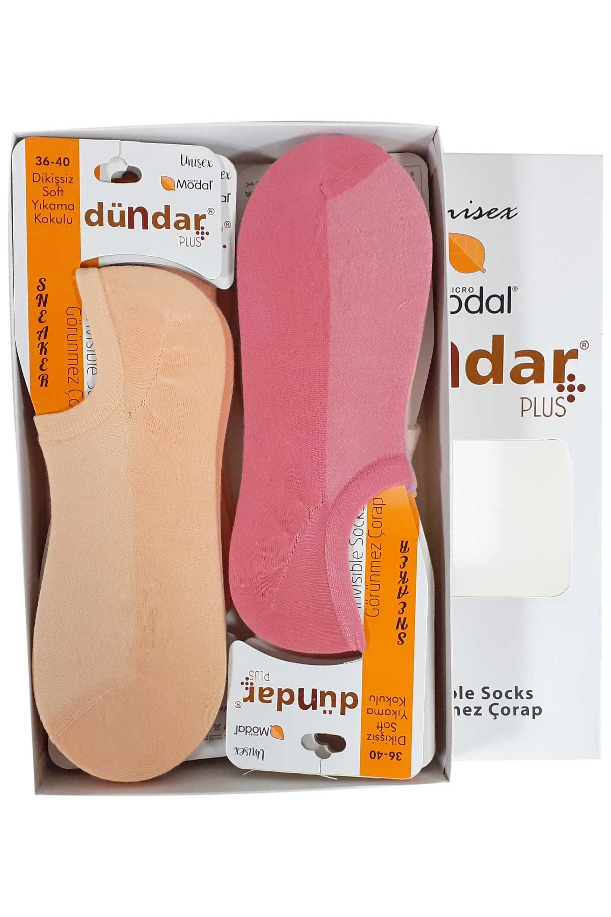 Dündar Kadın Sneaker Çorap Modal Görünmez Çorap - Thumbnail