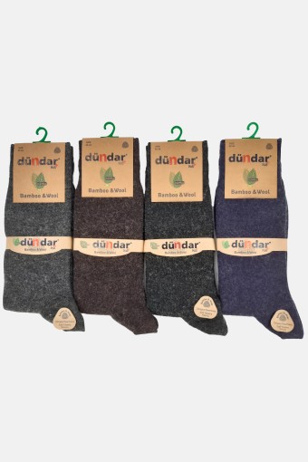 DÜNDAR - Dündar Plus Erkek Bambu Yün Soket Çorap