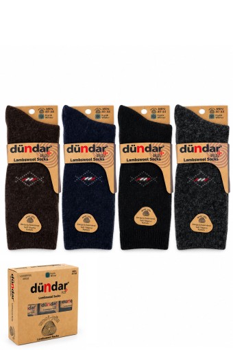DÜNDAR - Dündar Plus Erkek Lambswool Soket Çorap
