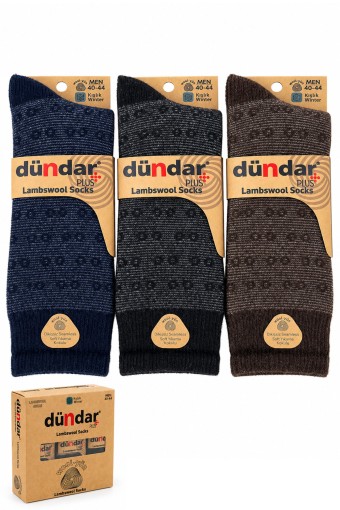 DÜNDAR - Dündar Plus Erkek Lambswool Soket Çorap