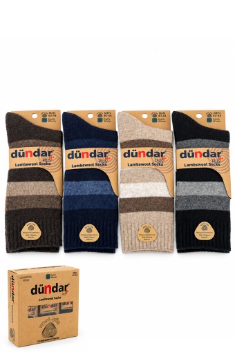 DÜNDAR - Dündar Plus Erkek Lambswool Soket Çorap