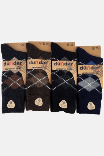 DÜNDAR - Dündar Plus Erkek Lambswool Soket Çorap