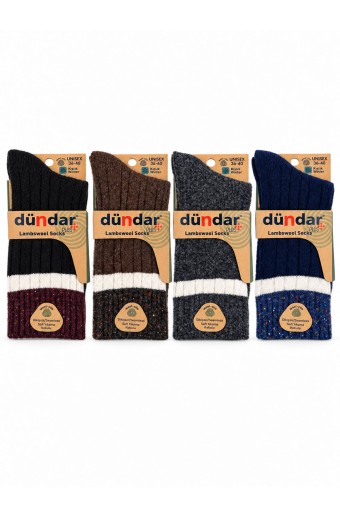 DÜNDAR - Dündar Plus Kadın Lambswool Soket Çorap