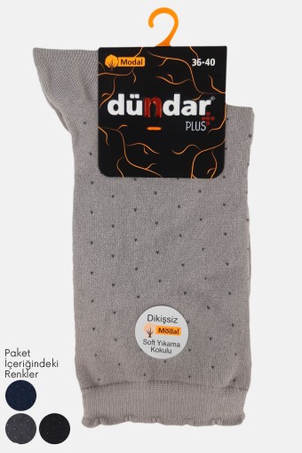 DÜNDAR - Dündar Plus Kadın Modal Soket Çorap