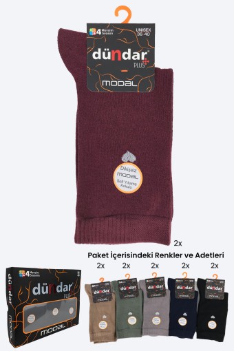 DÜNDAR - Dündar Plus Kadın Modal Soket Çorap (1)