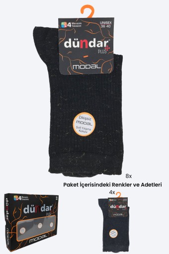 DÜNDAR - Dündar Plus Kadın Modal Soket Çorap