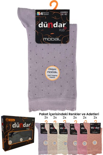 DÜNDAR - Dündar Plus Kadın Modal Soket Çorap (1)