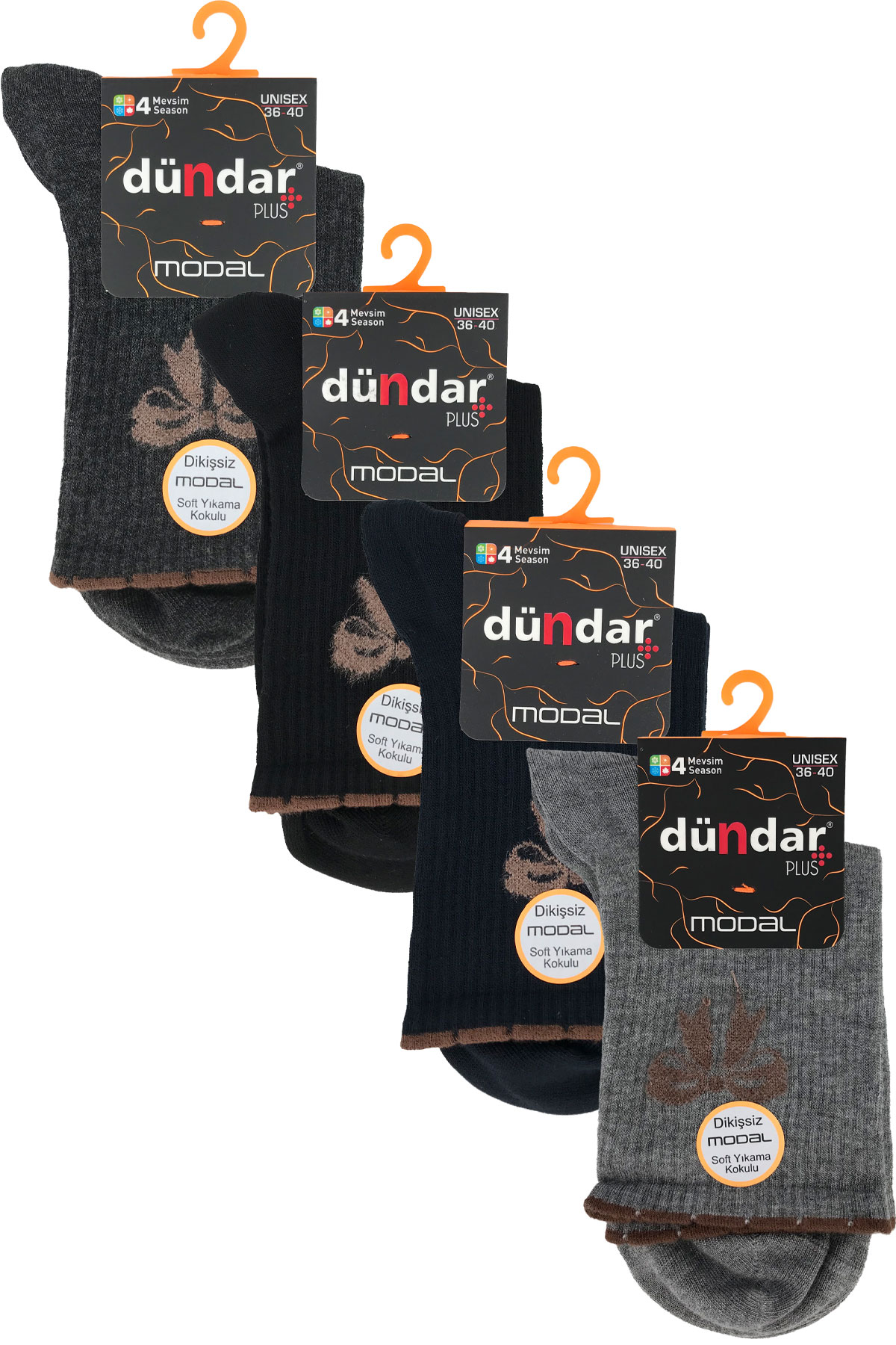 Dündar Plus Kadın Modal Soket Çorap - Thumbnail