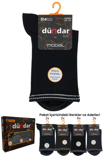 DÜNDAR - Dündar Plus Kadın Modal Soket Çorap (1)
