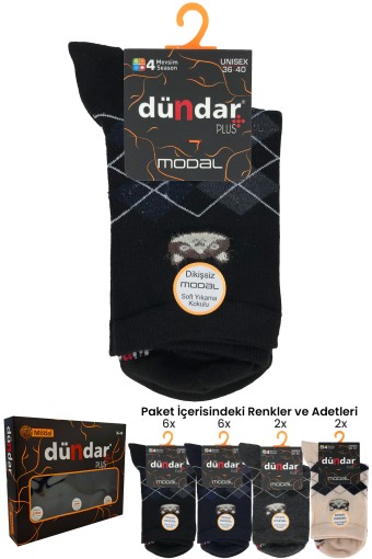 DÜNDAR - Dündar Plus Kadın Modal Soket Çorap