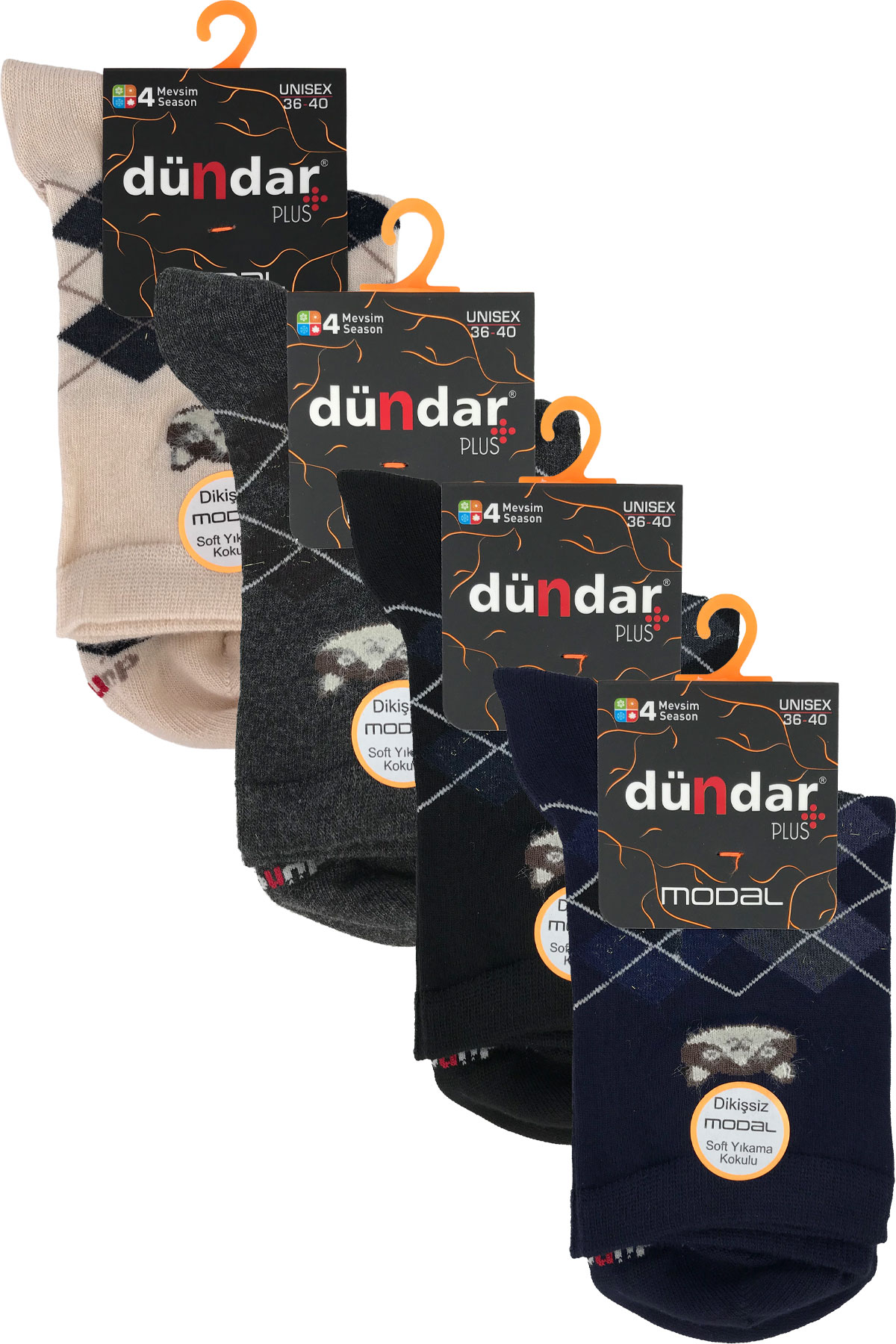 Dündar Plus Kadın Modal Soket Çorap - Thumbnail