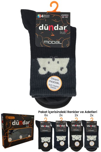 DÜNDAR - Dündar Plus Kadın Modal Soket Çorap (1)