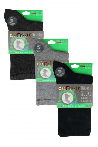 DÜNDAR - Dündar Plus Unisex Bambu Diabetic Şeker Çorabı (1)