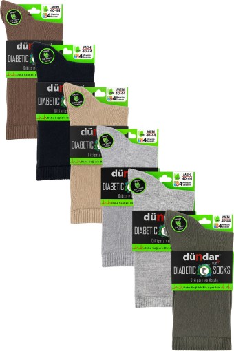 DÜNDAR - Dündar Plus Erkek Bambu Diabetic Şeker Çorabı (1)