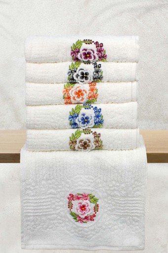 Durul Havlu - Durul Ayça 3D Nakışlı Bukle Mutfak Havlusu 30x50