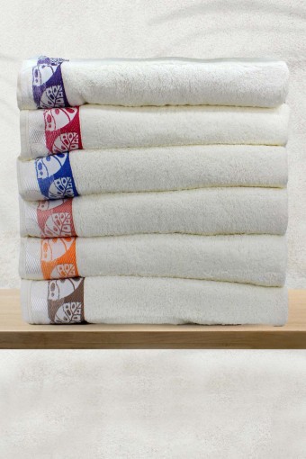 Durul Havlu - Durul Ece Bukle Jakarlı El Yüz Havlusu Düz 50x90 (1)