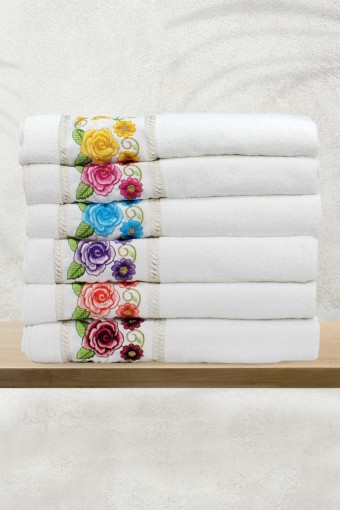 Durul Havlu - Durul Sinem Nakışlı El-Yüz Havlusu 50x85 (1)