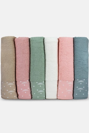 Durul Havlu - Durul Unisex Yetişkin Banyo Havlusu Ece Bukle Jakarlı Desen 17 70x140