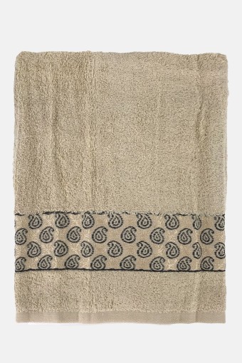 Durul Havlu - Durul Unisex Yetişkin Banyo Havlusu Ece Bukle Jakarlı Desen 22 70x140