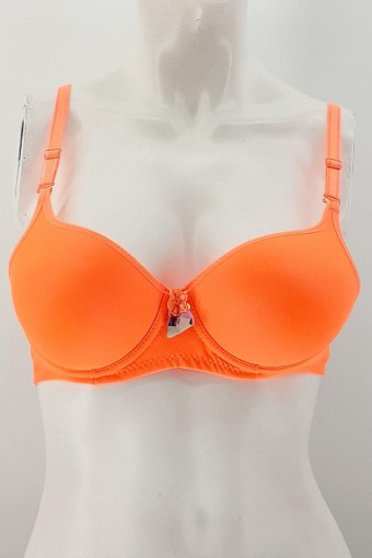EBRU SÜTYEN - Ebru Kadın Destekli Sütyen Silikonlu - Neon Turuncu