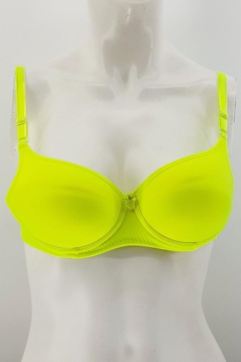EBRU SÜTYEN - Ebru Kadın Destekli Sütyen Silikonlu - Neon Yeşil