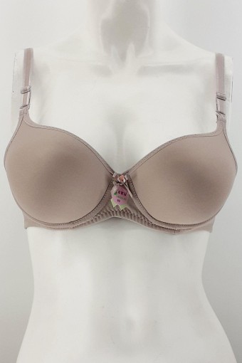 EBRU SÜTYEN - Ebru Kadın Destekli Sütyen Silikonlu - Vizon