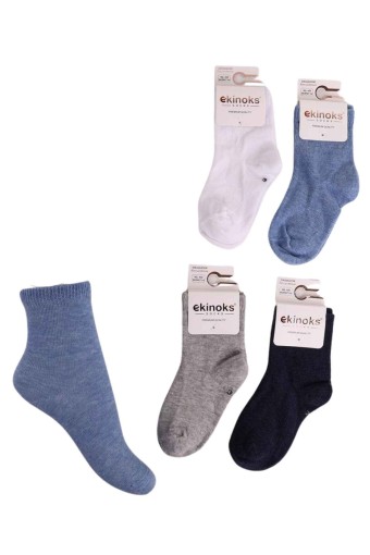 EKİNOKS - Ekinoks Erkek Bebek Hantes Düz Soket Çorap