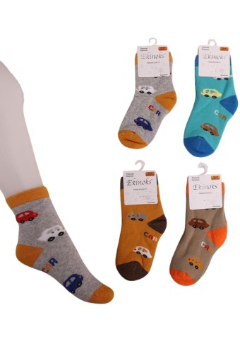 EKİNOKS - Ekinoks Erkek Bebek Soket Çorap Havlu Serdem (1)