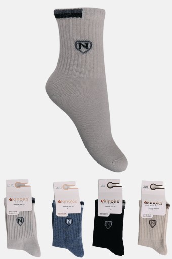 EKİNOKS - Ekinoks Erkek Çocuk Soket Çorap Özgür Pamuklu (1)