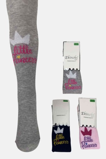 EKİNOKS - Ekinoks Kız Çocuk Berden Desen Külotlu Çorap - Asorti - 7-8 Yaş