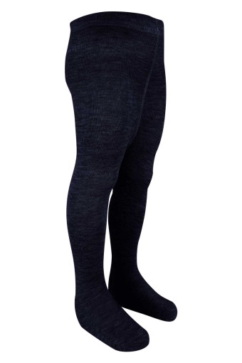 EKİNOKS - Ekinoks Kız Çocuk Düz Penye Külotlu Çorap - Lacivert - 7-8