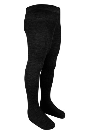 EKİNOKS - Ekinoks Kız Çocuk Düz Penye Külotlu Çorap - Siyah - 3-4