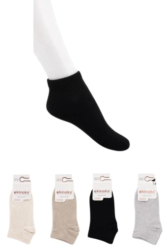 EKİNOKS - Ekinoks Unisex Çocuk Patik Çorap Düz