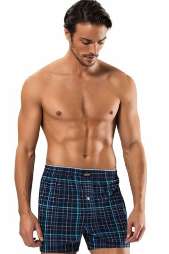 ERDEM - Erdem Erkek Boxer Baskılı Penye - İndigo - 3 (L)