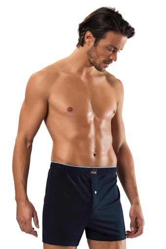 ERDEM - Erdem Erkek Boxer Baskılı Penye - Lacivert - 1 (S)