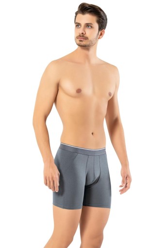 ERDEM - Erdem Erkek Boxer Uzun Likralı Kutulu - Füme - 2XL (1)